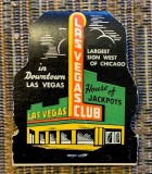 Las Vegas Club - Las Vegas, NV Matchbook (back)