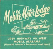 Mobile Motor Lodge - Mobile, Alabama Matchbook