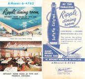 Ripple Dining Room - Bethany Home Road at 19th Avenue, Phoenix, AZ Matchbook cover