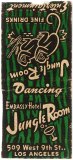 Jungle Room, Los Angeles Matchbook