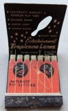 Kon-Tiki Room & Tropicana Lanes - Bar & Bowling Alley - Inglewood, CA Matchbook (inside)