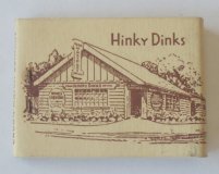 Hinky Dinks (later Trader Vic's) Oakland, California Matchbook