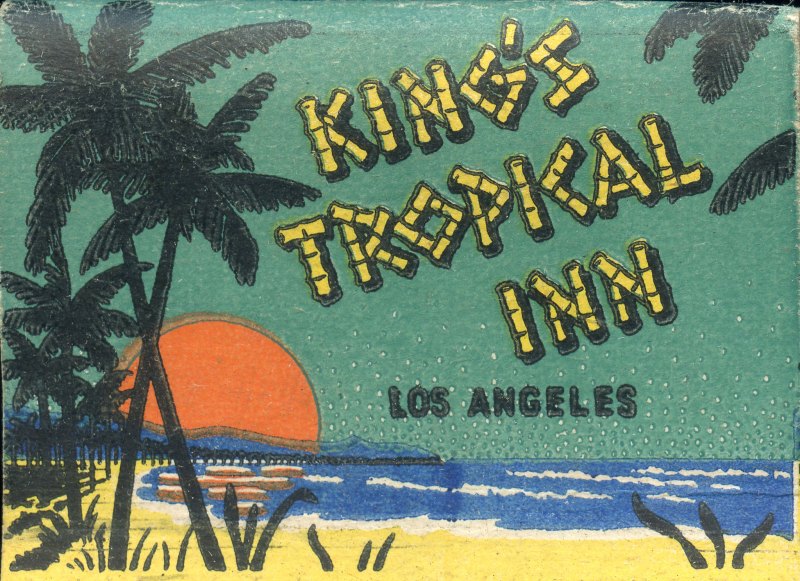 King's Tropical Inn - World Famous Fried Chicken, Steak & Squab Dinners - Where Adam Meets Washington Matchbook cover