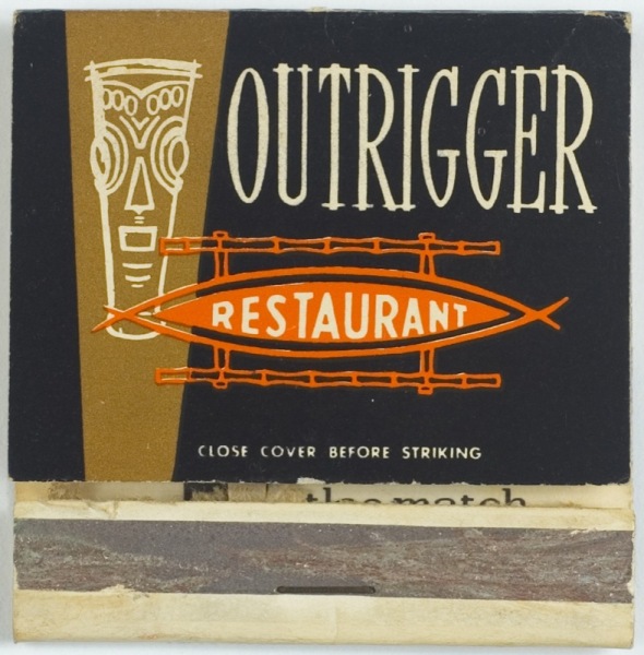 Outrigger Restaurant Matchbook