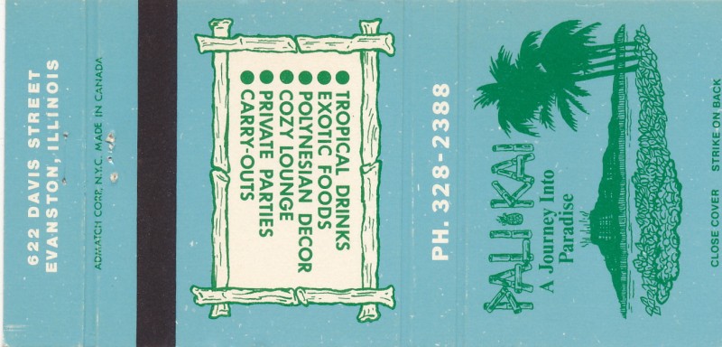 Pali Kai matchbook