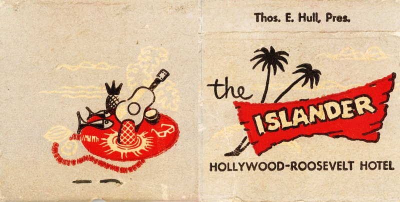 The Islander, Hollywood Matchbook