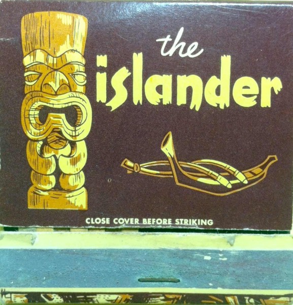 The Islander matchbook