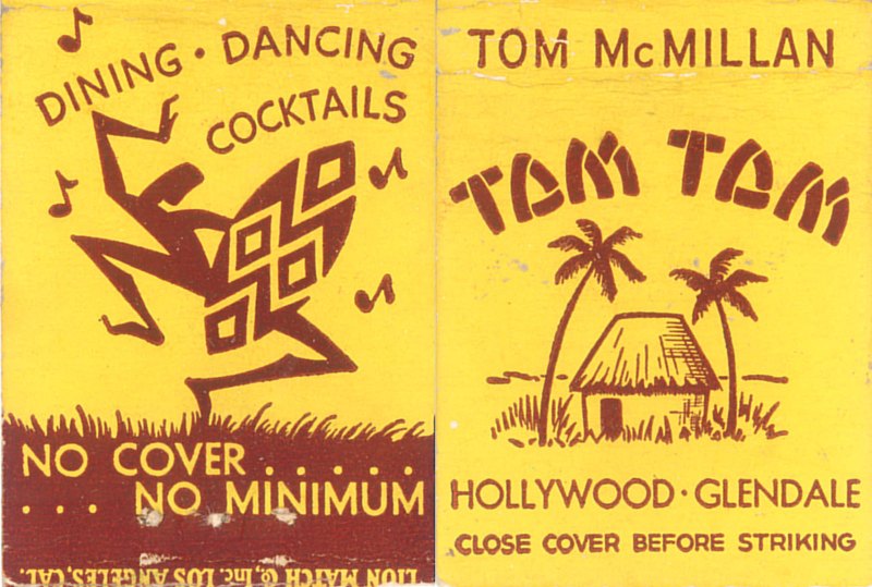 Tom Tom, Hollywood Matchbook