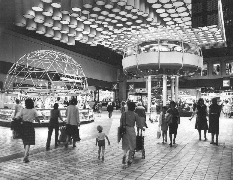 The Dome and Bainbridge's restaurant in Eldon Square, Newcastle upon Tyne (1983)