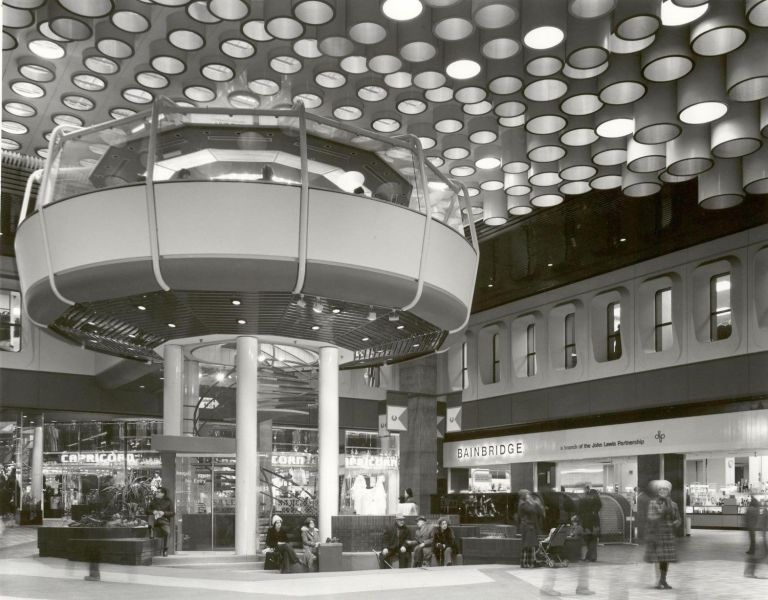 Bainbridge's cafe in Newcastle's Eldon Square in 1970s