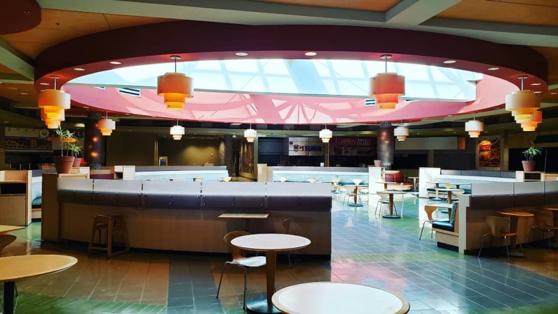 Metrocenter food court as it stands in 2020