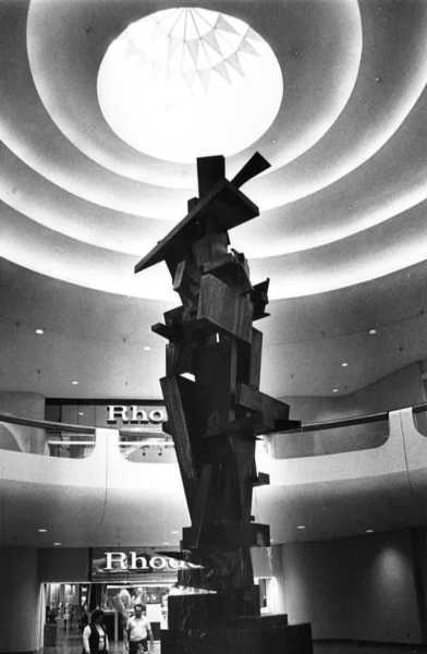 Sculpture in Metrocenter Mall in Phoenix is seen on April 3, 1974