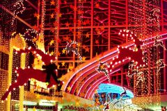 The Riverchase Galleria decked out in Christmas decorations