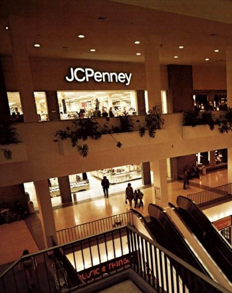 The brand-new JCPenney store in a newly constructed wing at Southdale Center in Edina (Minneapolis), MN in 1972