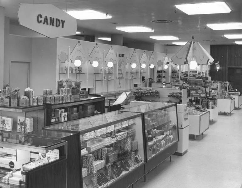 Candy Department in the Bon Marche department store in the Tacoma Mall shopping Center