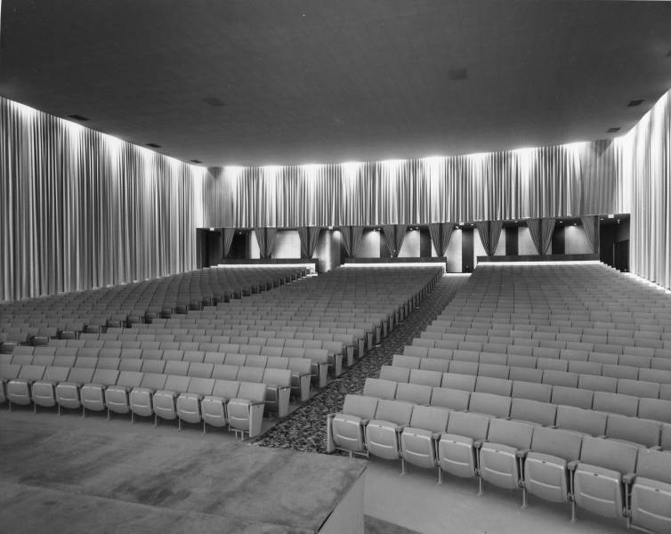 Interior of the Tacoma (WA) Mall Theater (looking towards back of theater)