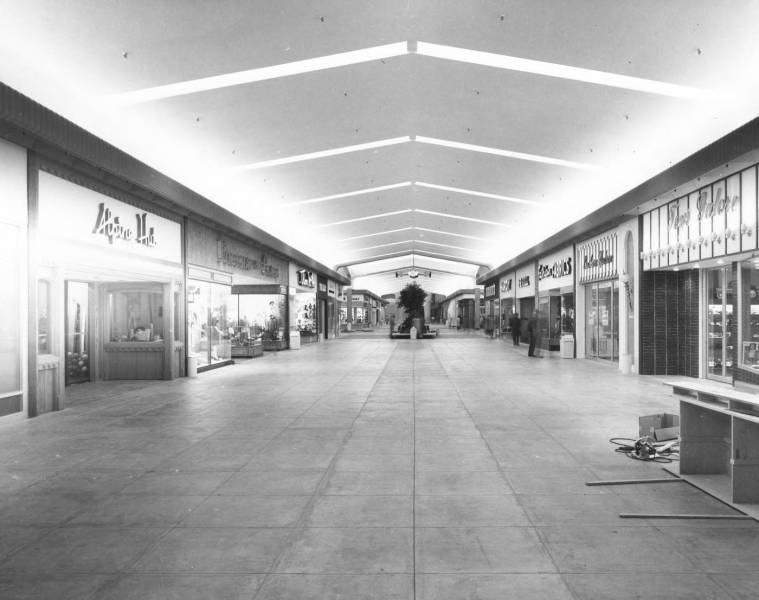 Interior of the Tacoma, WA mall taken shortly after its grand opening