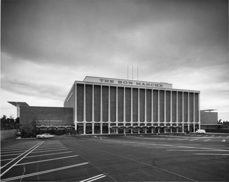 The Bon Marche department store before its grand opening in the Tacoma Mall Shopping Center