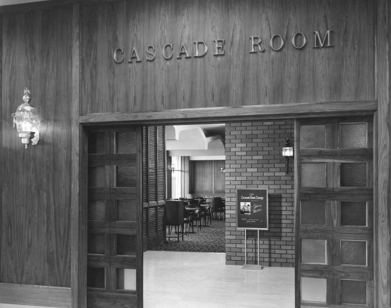 The Cascade Room restaurant inside the Bon Marche department store in the Tacoma, WA shopping mall