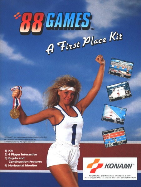 KONAMI - A First Place Kit - '88 Games AD