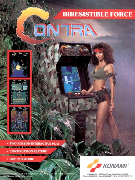 KONAMI - Irresistible Force - CONTRA AD