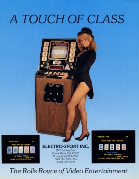 Electro-Sport - A Touch of Class Gambling console AD