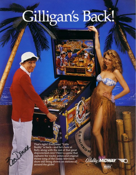 Bally-Midway - Gilligan's Back Pinball AD