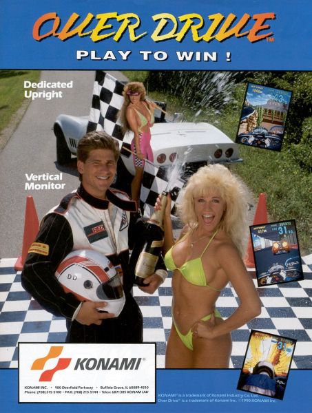 KONAMI - Ooverdrive AD with bikini woman