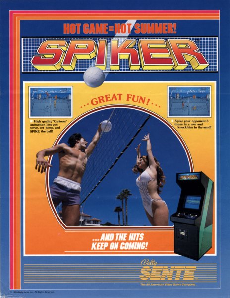 Bally Spiker video arcade flyer AD