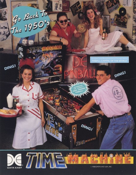 Data East's BTTF Rip Off Pinball machine - 'Time Machine'