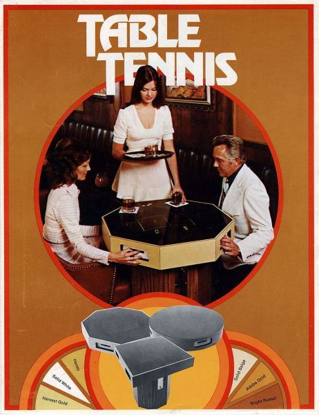 Table Tennis video arcade AD