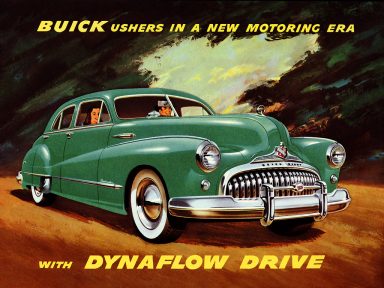 Buick - Buick Users in a New Motoring Era with Dynaflow Drive Automobile Ad