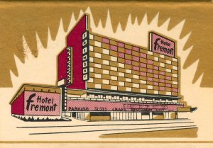 Fremont Hotel - downtown Las Vegas, NV Matchbook (from jericl cat via flickr)