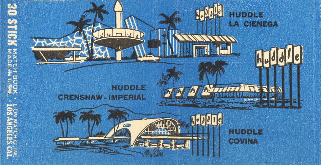 Huddle Coffee Shops Matchbook (from jericl cat via flickr)