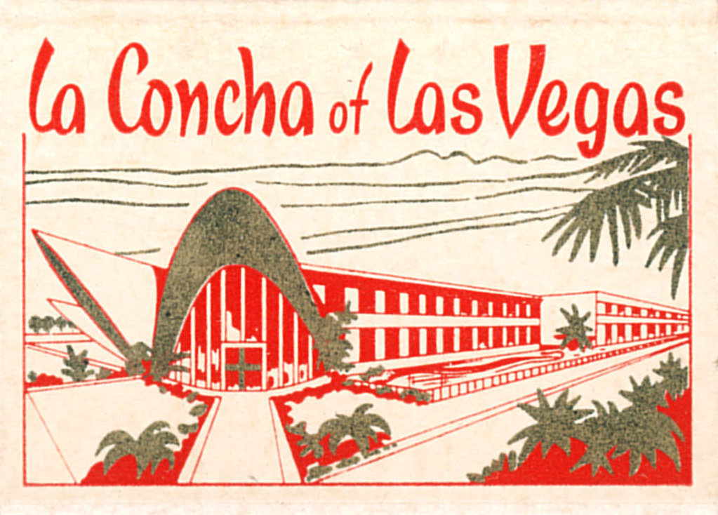La Concha Motel, Las Vegas Matchbook (from jericl cat via flickr)
