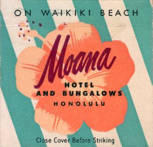 Moana Hotel and Bungalows - Honolulu, Hi Matchbook 02 (from jericl cat via flickr)