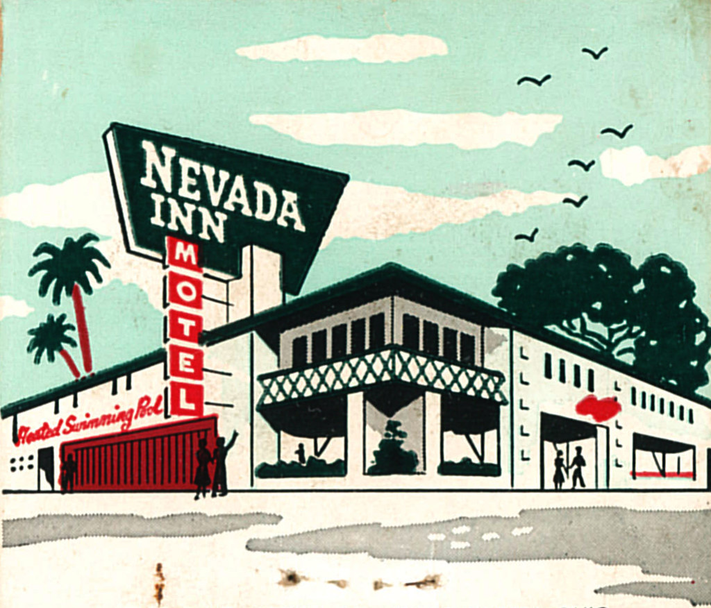 Nevada Inn - 330 East 2nd Sreeet - Reno Matchbook (from jericl cat via flickr)