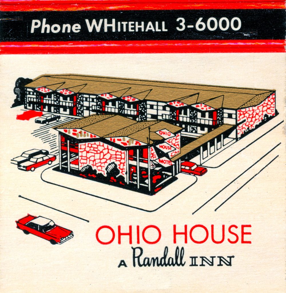 Ohio House - a Randall Inn - Ohio Street and LaSalle Boulevard Matchbook (from jericl cat via flickr)