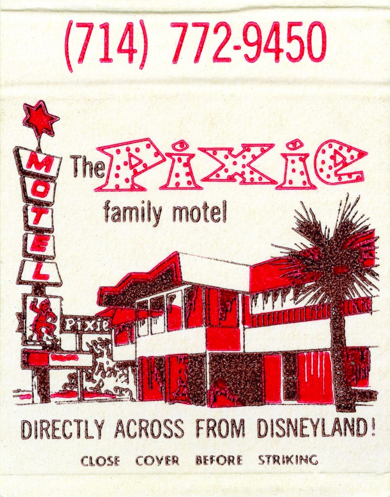 Pixie Motel - 1016 W. Katella - Anaheim, CA Matchbook (from jericl cat via flickr)