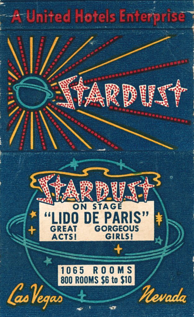 Stardust Casino - Las Vegas, NV Matchbook (from jericl cat via flickr)