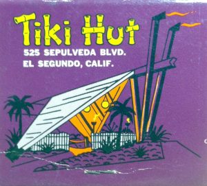 Tiki Hut 525 Sepulveda Blvd. El Segundo, CA matchbook (from worldofmateo via flickr)