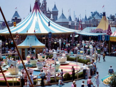Disneyland - July 1965 - Fantasyland Carousel and Teacups