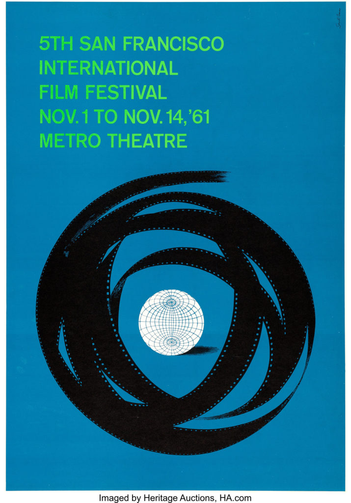 5th San Francisco International Film Festival Poster (1961) Saul Bass Artwork