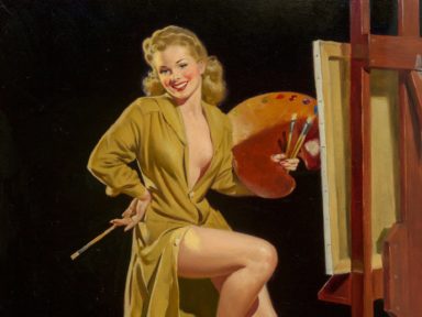Pin-up with a Palette, Liberty Belles series - Al Buell