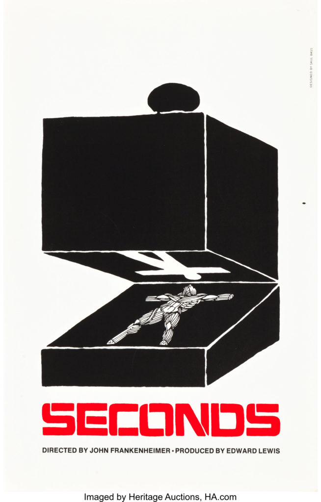 Seconds Movie Poster (Art Krebs Screen Studio, 1966). Saul Bass Silk Screen Poster