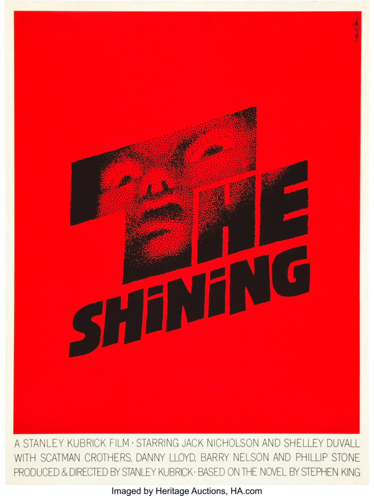 The Shining Movie Poster (Art Krebs Studio, 1980). Saul Bass Artwork