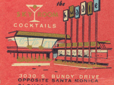 Huddle Coffee Shop - 3030 South Bundy Drive, Santa Monica CA - Matchbook Scan by jericl cat via flickr