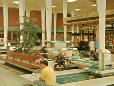 Tacoma, WA Mall in front of Florsheim Shoes (color)