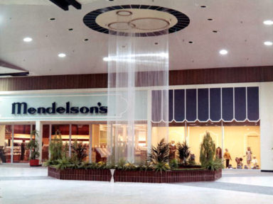 View looking toward the storefront of Mendelson's at the Northwood Mall on opening day - Tallahassee, Florida 09-30-1969